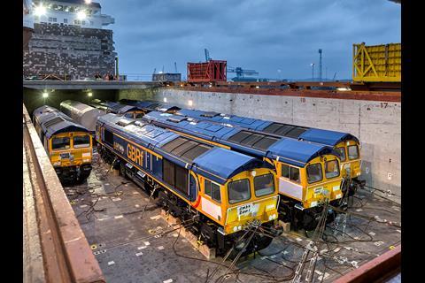 EMD Class 66 locomotives for GB Railfreight.